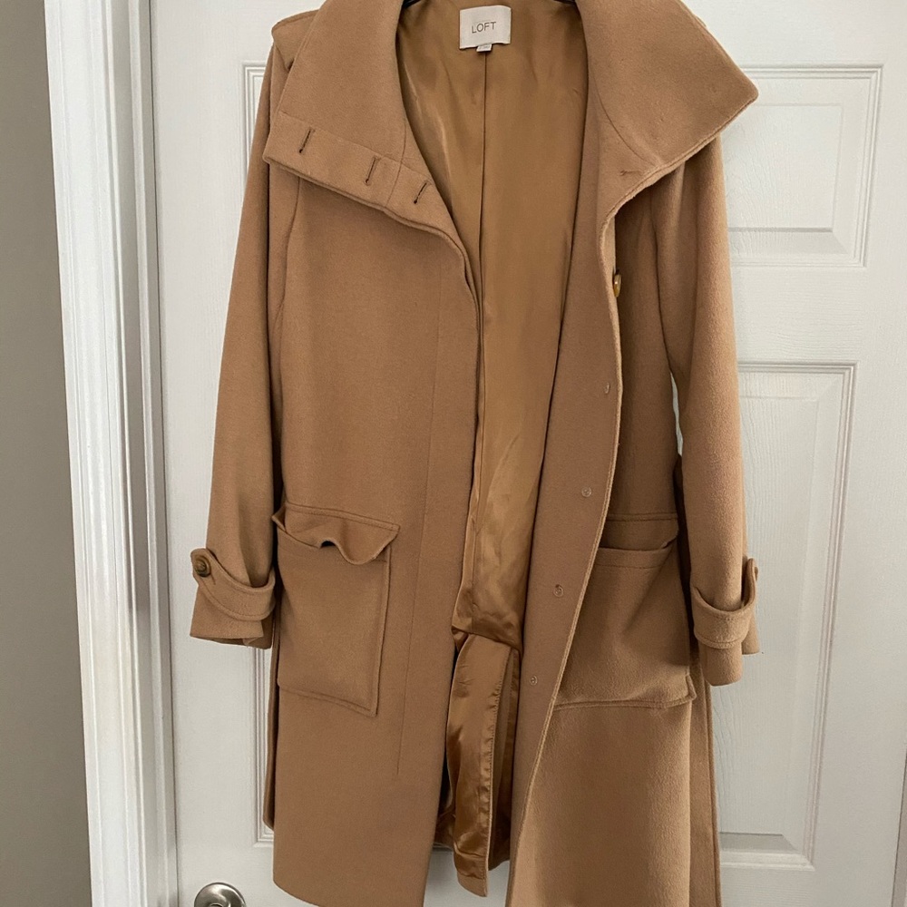 Loft Wool Coat - Oatmeal color